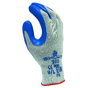 3. SHOWA 300L-09 Atlas Fit 300 Rubber-Coated Gloves For Pulling Weeds