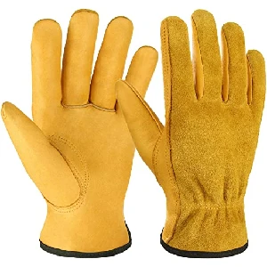 4. OZERO Leather Work Gloves for Thorns