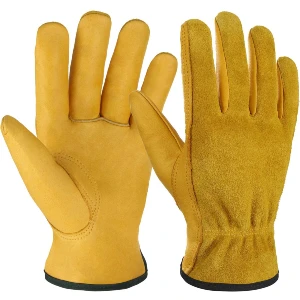 4. OZERO Leather Work Gloves for Cactus