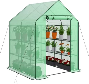 1. Nova Mini Walk-In Greenhouse