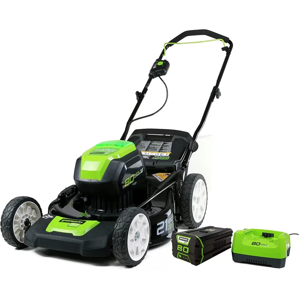 2. Greenworks Pro 80V 21" Cordless Lawn Mower