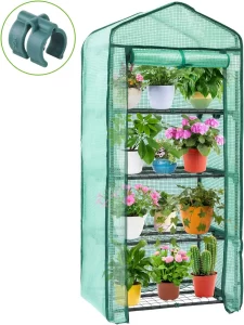 5. Ohuhu Mini Greenhouse for Indoor Outdoor 4 Tier